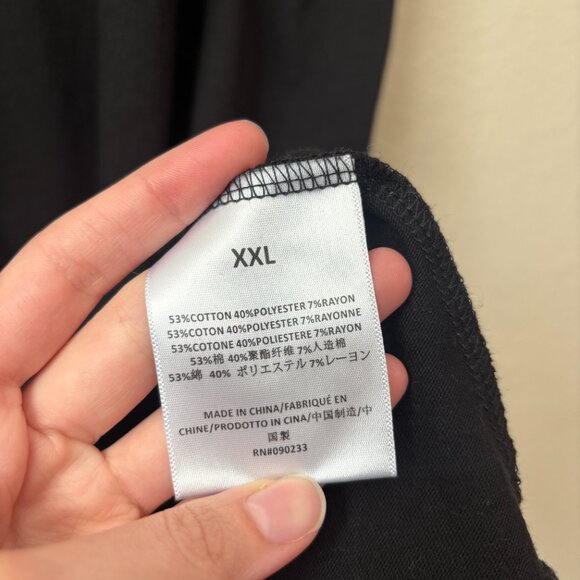 ESSENTIALS Fear of God FOG Women's Jet Black 3/4 Sleeve Maxi T-Shirt Dress - Picture 8 of 14